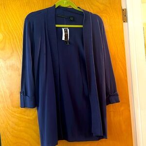 Preswick & Moore Navy Blue 3/4 cardigan  nwt
